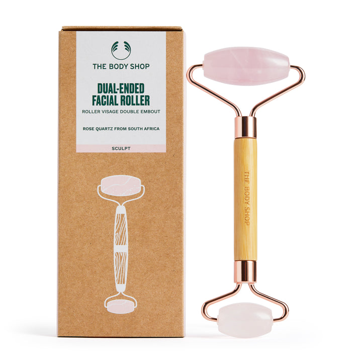 Rose Quartz Face Massage Dual Roller